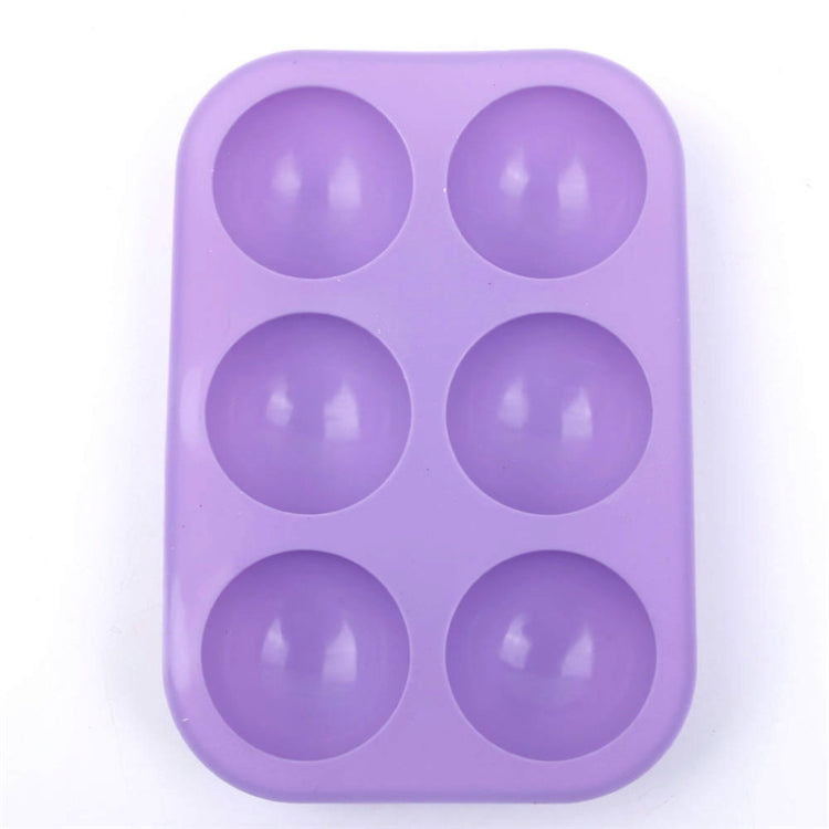 2 PCS Moule à gâteau en silicone semi-circulaire de 6 cavités, petit moule à gelée, bougie parfumée, plâtre, petit semi-circulaire