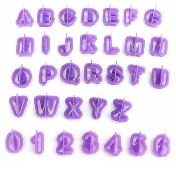 40 moules/ensemble en plastique alphabétiques pour biscuits, symboles pour fondants et gâteaux, moules d'impression décoratifs, forme alphanumérique