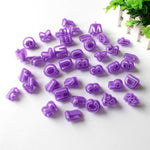 40 moules/ensemble en plastique alphabétiques pour biscuits, symboles pour fondants et gâteaux, moules d'impression décoratifs, forme alphanumérique