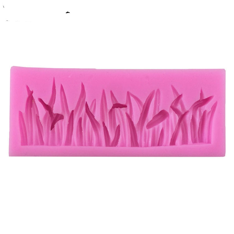 2 PCS Décoration Herbe Moule en Silicone Liquide Moule à Gâteau Fondant, Forme d'Herbe