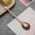 Cuillère à café en acier inoxydable en forme d'instrument de musique créative, guitare argentée, octogonale argentée, luth argenté, Yueqin argenté, guitare or titane, octogonale or titane, luth or titane, Yueqin or titane, guitare or rose