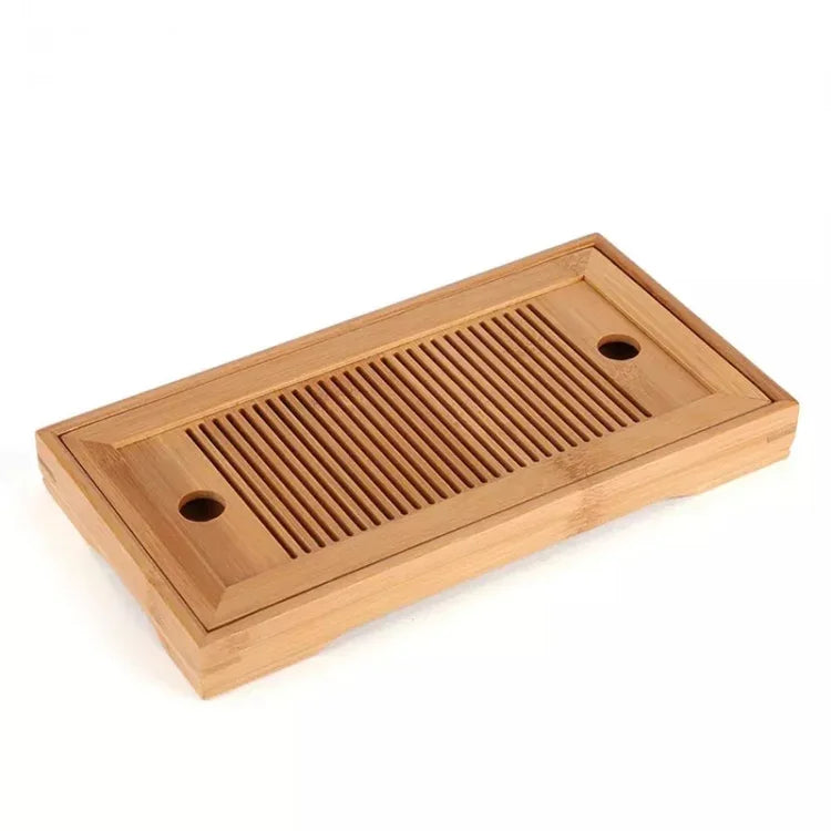 Plateaux de thé en bambou Accessoires de thé Kung Fu Table à thé avec égouttoir, Plateaux de thé en bambou