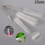 2 brosses de nettoyage en acier inoxydable pour pailles et tuyaux, brosse pour pailles et tuyaux