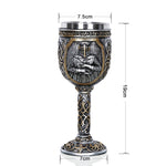 Mug à café et bière 3D Crâne Viking, Crâne, Bière, Vin, Cadeau, Acier inoxydable, Tasse décorative de Chevalier pour Homme, Calice, Mug