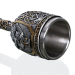 Mug à café et bière 3D Crâne Viking, Crâne, Bière, Vin, Cadeau, Acier inoxydable, Tasse décorative de Chevalier pour Homme, Calice, Mug