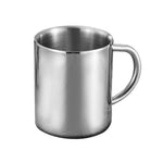 Tasse à café en acier inoxydable à double paroi, tasse thermique portable, gobelet de voyage, pot à café, tasses à lait, thé, bière, doubles tasses à eau de bureau, 220 ml, 300 ml, 400 ml