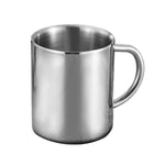 Tasse à café en acier inoxydable à double paroi, tasse thermique portable, gobelet de voyage, pot à café, tasses à lait, thé, bière, doubles tasses à eau de bureau, 220 ml, 300 ml, 400 ml