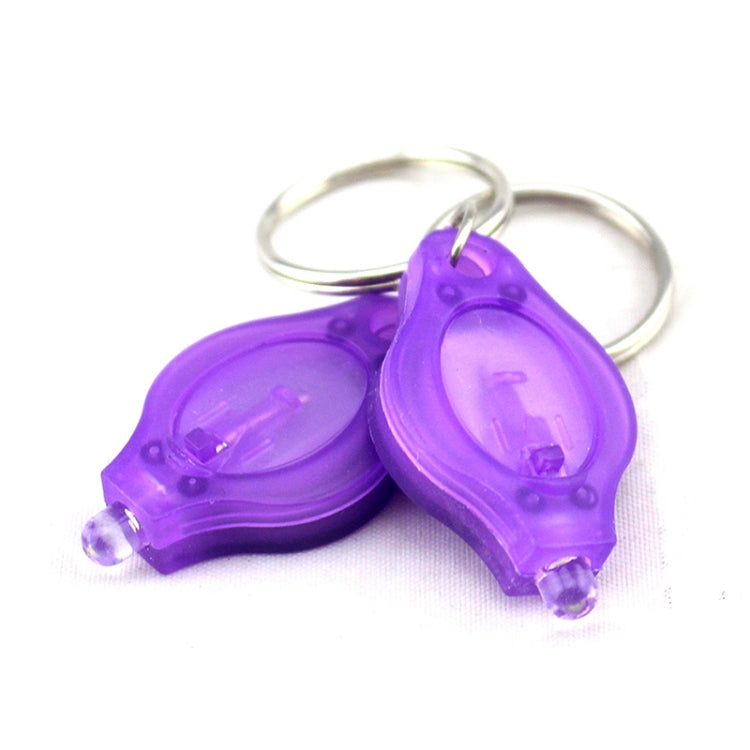 2 lampes de poche porte-clés mini de poche micro LED à presser, lampe de secours ultra lumineuse pour le camping en extérieur, lampe torche.