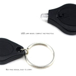 2 lampes de poche porte-clés mini de poche micro LED à presser, lampe de secours ultra lumineuse pour le camping en extérieur, lampe torche.