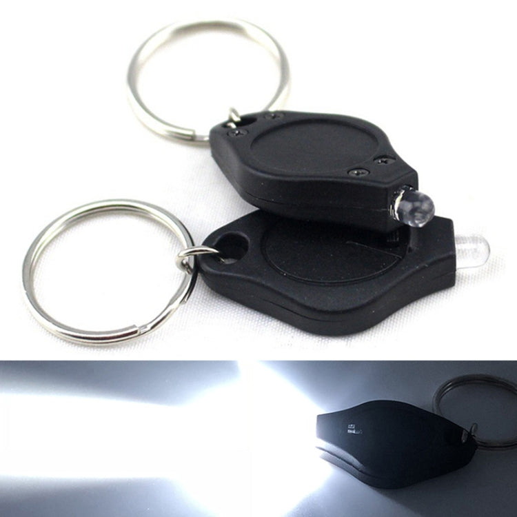 2 lampes de poche porte-clés mini de poche micro LED à presser, lampe de secours ultra lumineuse pour le camping en extérieur, lampe torche.