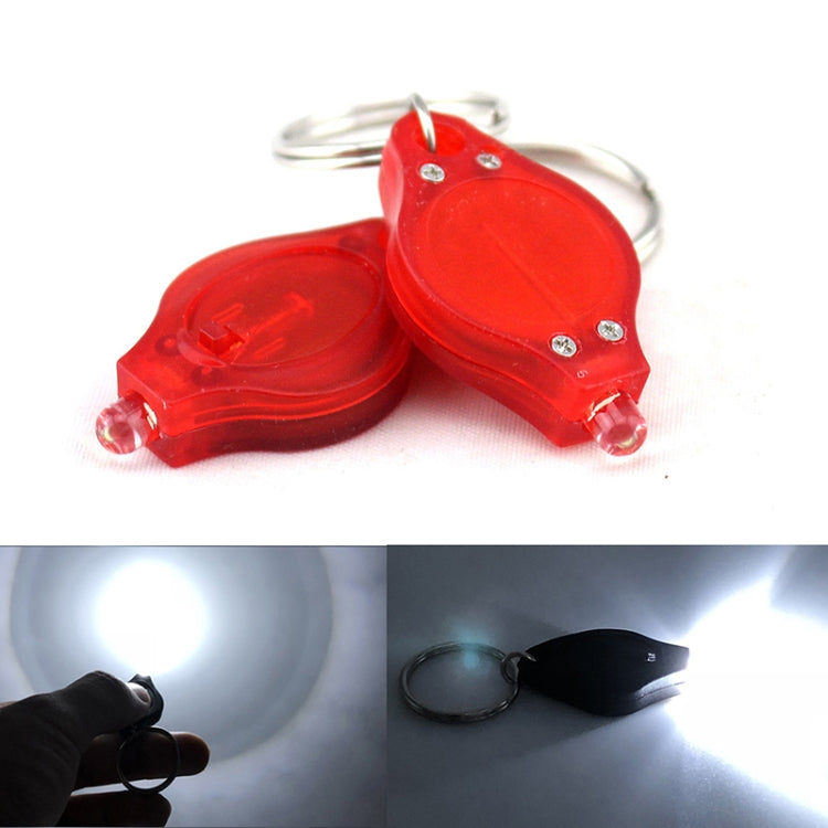 2 lampes de poche porte-clés mini de poche micro LED à presser, lampe de secours ultra lumineuse pour le camping en extérieur, lampe torche.
