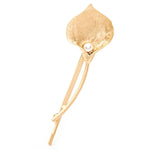 2 pinces à cheveux de mariée tendance, barrettes à fleurs, épingles à cheveux en perles et feuilles métalliques solides