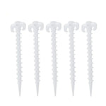 10 PCS/Set Luminous Camping Canopy Tent Ground Screw Pegs Horn Nails Outdoor Climbing Tent Plastic Nails Tent Accessories