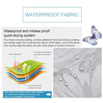 Rideaux de douche imperméables en polyester motif papillon, lavables, 80x180cm, 120x180cm