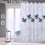 Rideaux de douche imperméables en polyester motif papillon, lavables, 80x180cm, 120x180cm
