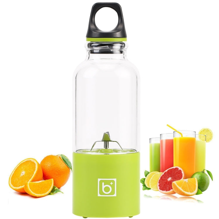 Mini mixeur-presse-agrumes électrique portable 500 ml avec port USB, 4 lames, bleu, vert ou rose