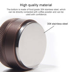 Dispositif de remplissage plat pour poudre de café en acier inoxydable Macaron, plat, trois pulpes, fileté