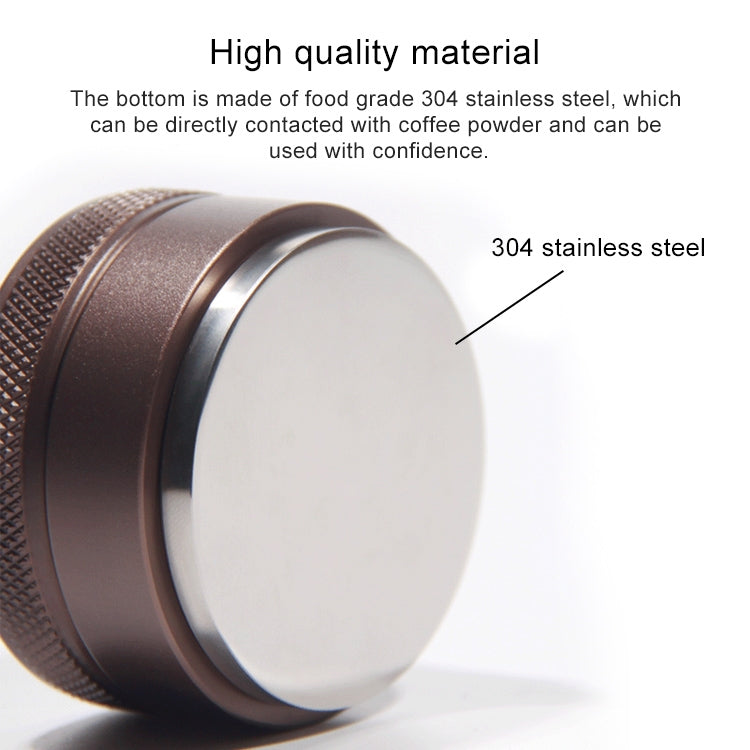 Dispositif de remplissage plat pour poudre de café en acier inoxydable Macaron, plat, trois pulpes, fileté