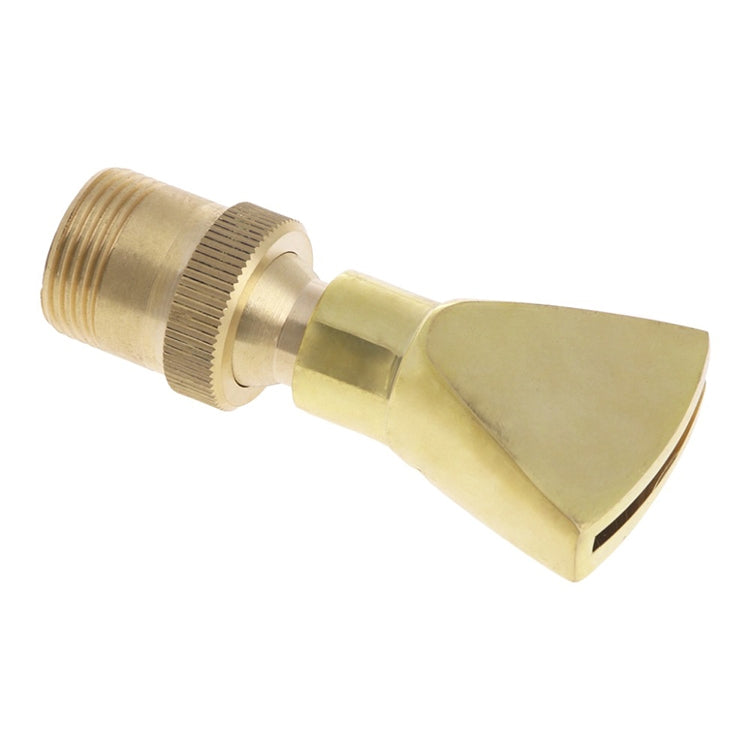 Fontaine de rochers vue sur l'eau Tout cuivre Acier inoxydable Buse plate universelle réglable en forme d'éventail, 6 points, 1寸, 1.5寸, 2寸