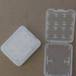 Lot de 10 mini boîtes de rangement multifonctionnelles transparentes pour cartes