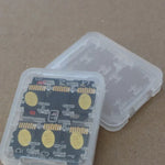 Lot de 10 mini boîtes de rangement multifonctionnelles transparentes pour cartes