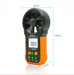 Instrument de mesure de la vitesse du vent et du volume d'air à affichage numérique haute précision PEAKMETER, MS6252A vitesse du vent, volume d'air, MS6252B température, humidité, USB