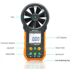 Instrument de mesure de la vitesse du vent et du volume d'air à affichage numérique haute précision PEAKMETER, MS6252A vitesse du vent, volume d'air, MS6252B température, humidité, USB