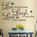 Live Love Butterfly Rumor Removable Wall Sticker, Live Love Butterfly