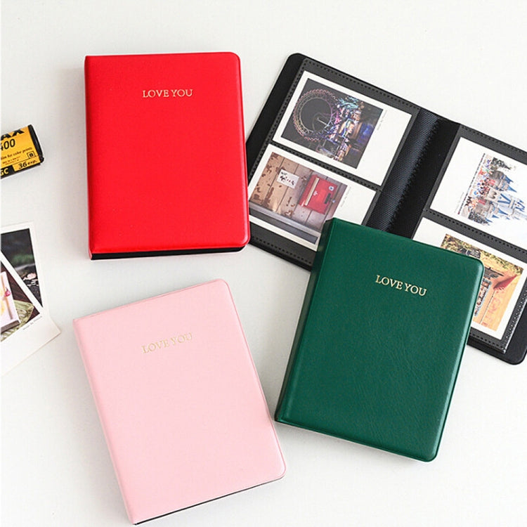 LOVEYOU Mots Couverture Standard Mini Album Photo, 3 pouces 64 Feuilles, 5 pouces 32 Feuilles
