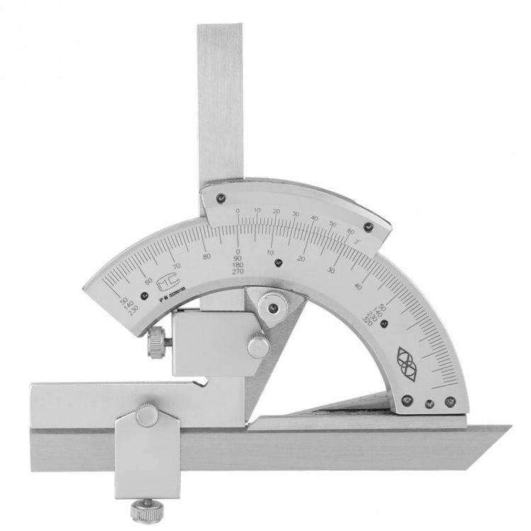 Règle de mesure d'angle professionnelle en acier au carbone sans parallaxe, Règle de mesure d'angle