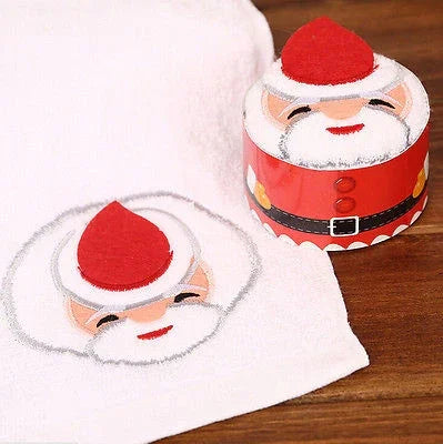 Serviette cadeau créative pour gâteau de Noël, lavette mignonne de Noël