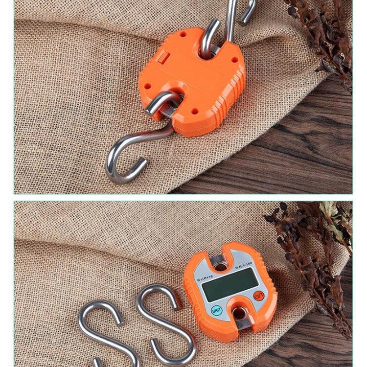 Pèse-bagage électronique numérique portable en acier inoxydable, 150 kg, couleur aléatoire, 150 kg x 100 g