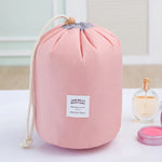 Trousse de Toilette Grande Capacité Voyage Sac de Lavage Rangement Imperméable Cylindrique Extérieur