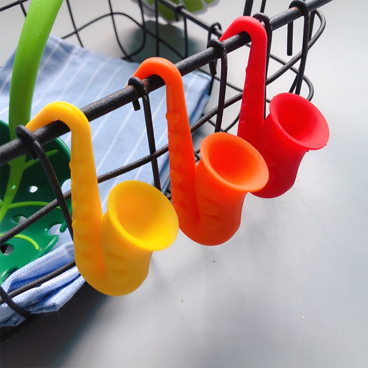 Corne de saxophone Couvercle de pot en silicone Dispositif anti-débordement, livraison de couleur aléatoire, Corne