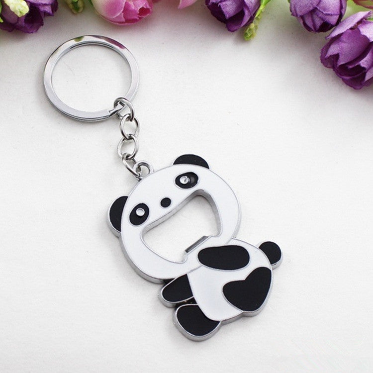 Ouvre-bouteille décapsuleur en forme d'animal de dessin animé, pendentif porte-clés Panda, ouvre-bouteille décapsuleur en forme d'animal