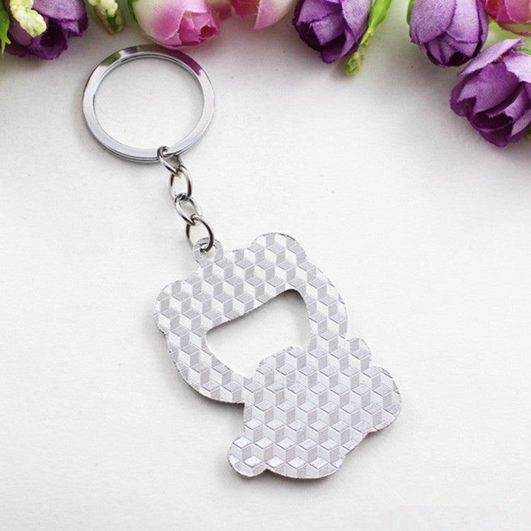 Ouvre-bouteille décapsuleur en forme d'animal de dessin animé, pendentif porte-clés Panda, ouvre-bouteille décapsuleur en forme d'animal