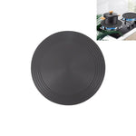 Plaque de conduction thermique pour cuisinière à gaz, plaque de décongélation rapide de cuisine, plaque de conduction thermique anti-brûlure pour casseroles, noire, 24cm, 28cm