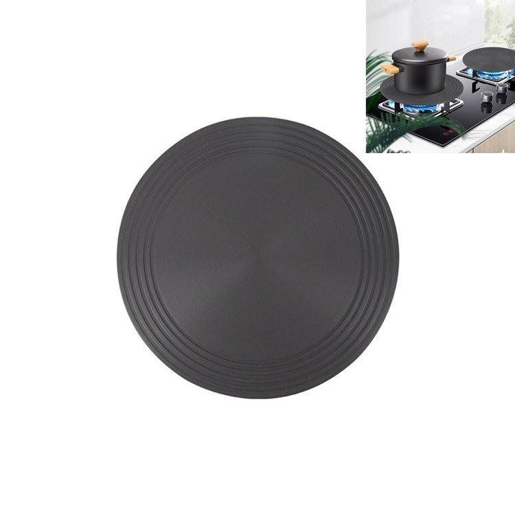 Plaque de conduction thermique pour cuisinière à gaz, plaque de décongélation rapide de cuisine, plaque de conduction thermique anti-brûlure pour casseroles, noire, 24cm, 28cm