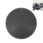 Plaque de conduction thermique pour cuisinière à gaz, plaque de décongélation rapide de cuisine, plaque de conduction thermique anti-brûlure pour casseroles, noire, 24cm, 28cm