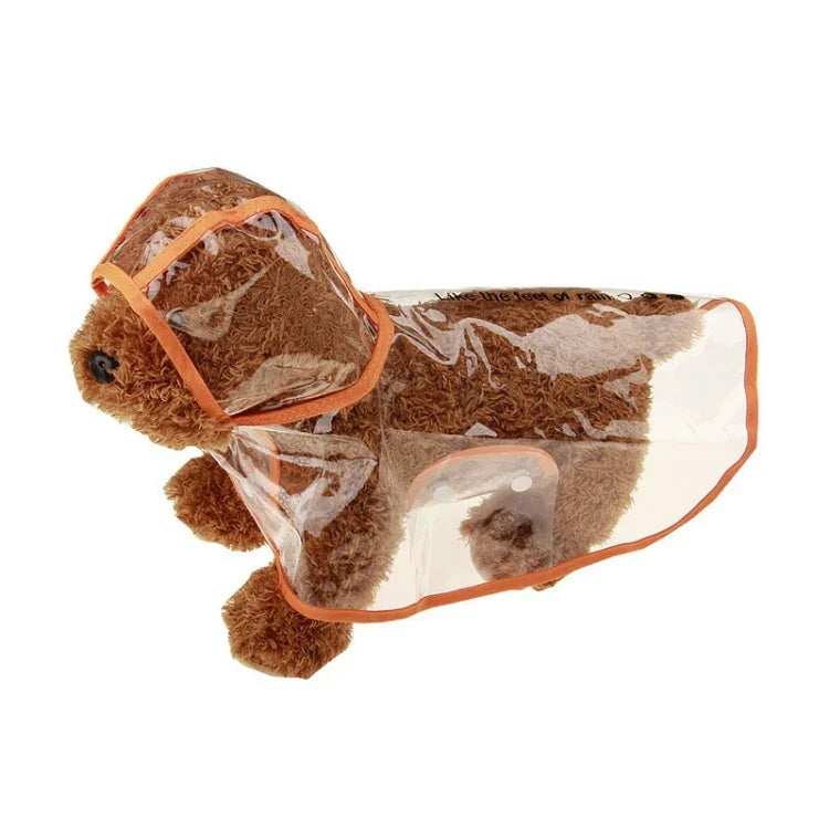 Vêtements imperméables transparents pour chien, tailles S, M