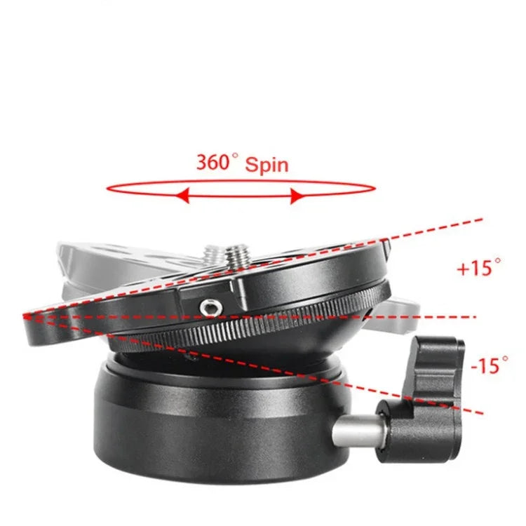 Base de réglage horizontal universelle BENXIN DY-60N pour appareils photo reflex panoramiques, base hémisphérique, 1/4 pouce