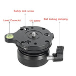 Base de réglage horizontal universelle BENXIN DY-60N pour appareils photo reflex panoramiques, base hémisphérique, 1/4 pouce