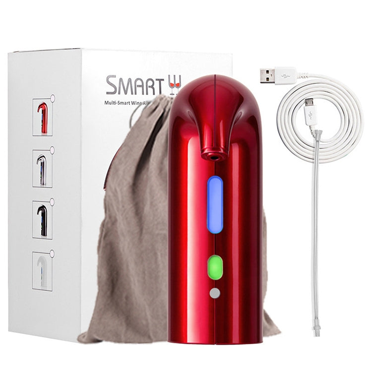 Décanteur de vin rouge rechargeable par USB, décanteur de vin intelligent rapide, blanc, noir, rouge
