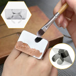Plaque en acier inoxydable pour manucure, palette de couleurs pour bagues, mélange de crème, fond de teint, outil de maquillage cosmétique, petit carré