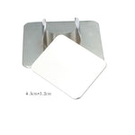 Plaque en acier inoxydable pour manucure, palette de couleurs pour bagues, mélange de crème, fond de teint, outil de maquillage cosmétique, petit carré