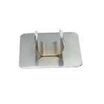 Plaque en acier inoxydable pour manucure, palette de couleurs pour bagues, mélange de crème, fond de teint, outil de maquillage cosmétique, petit carré