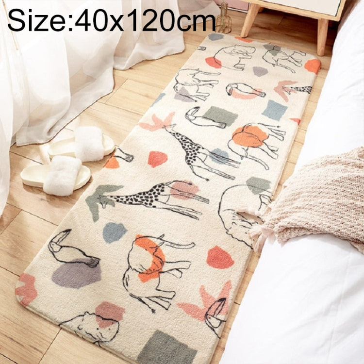 Tapis antidérapant en cachemire pour chambre à coucher, bande de chevet, 40×120 cm, 60×160 cm, 60×180 cm
