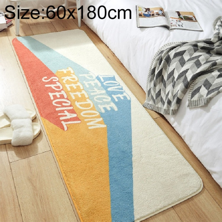 Tapis antidérapant en cachemire pour chambre à coucher, bande de chevet, 40×120 cm, 60×160 cm, 60×180 cm