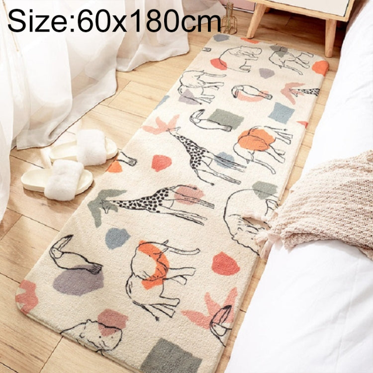 Tapis antidérapant en cachemire pour chambre à coucher, bande de chevet, 40×120 cm, 60×160 cm, 60×180 cm
