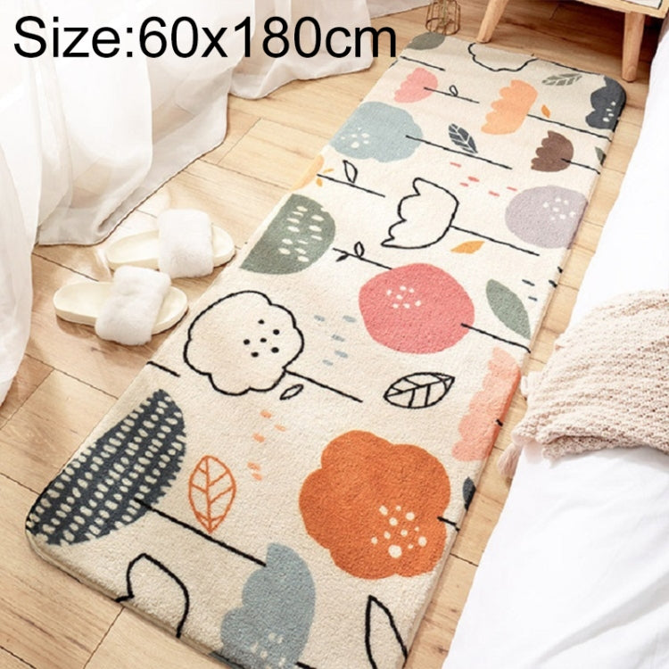 Tapis antidérapant en cachemire pour chambre à coucher, bande de chevet, 40×120 cm, 60×160 cm, 60×180 cm